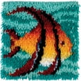 thumbnail image 3 of (3 pack) Wonderart Latch Hook Kit 12"X12"-Angel Fish, 3 of 8