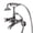 Brushed Nickel, variant on Sumerain Clawfoot Tub Faucet,3-Inch to 9-Inch Wall Mount Tub Faucets with Hand Shower Chrome Finish