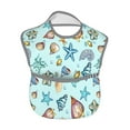 thumbnail image 2 of Kdxio Sea Shells 2 Bibs For Babies, Baby Bibs for Eating, Toddler Bibs, Waterproof Bibs, Feeding Bibs, for Toddlers, Boys, Girls, 2 of 8
