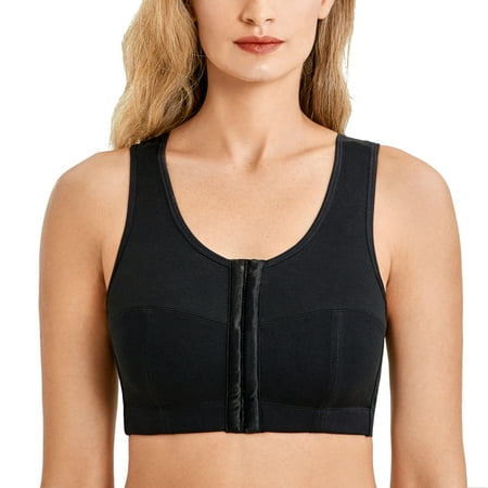 

LAUDINE Women s Front Closure Plus Size Full Coverage Back Support Wireless Bra