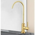 thumbnail image 3 of Stainless Steel Water Purifier Kitchen Water Purifier Faucet Straight Drinking Water Faucet Brushed Gold, 3 of 5