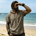 thumbnail image 4 of Guluxicc Athletic Tops for Men Collared Hooded Shirts Classic Summer Workout Tops, 4 of 9