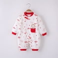 thumbnail image 6 of YUNLIUU Baby Girl Boy Jumpsuit Warm Outfit Chinese New Year Romper Jumpsuit Spring Festival Tang Suit for Boys And Girls 3-6 Months, 6 of 7