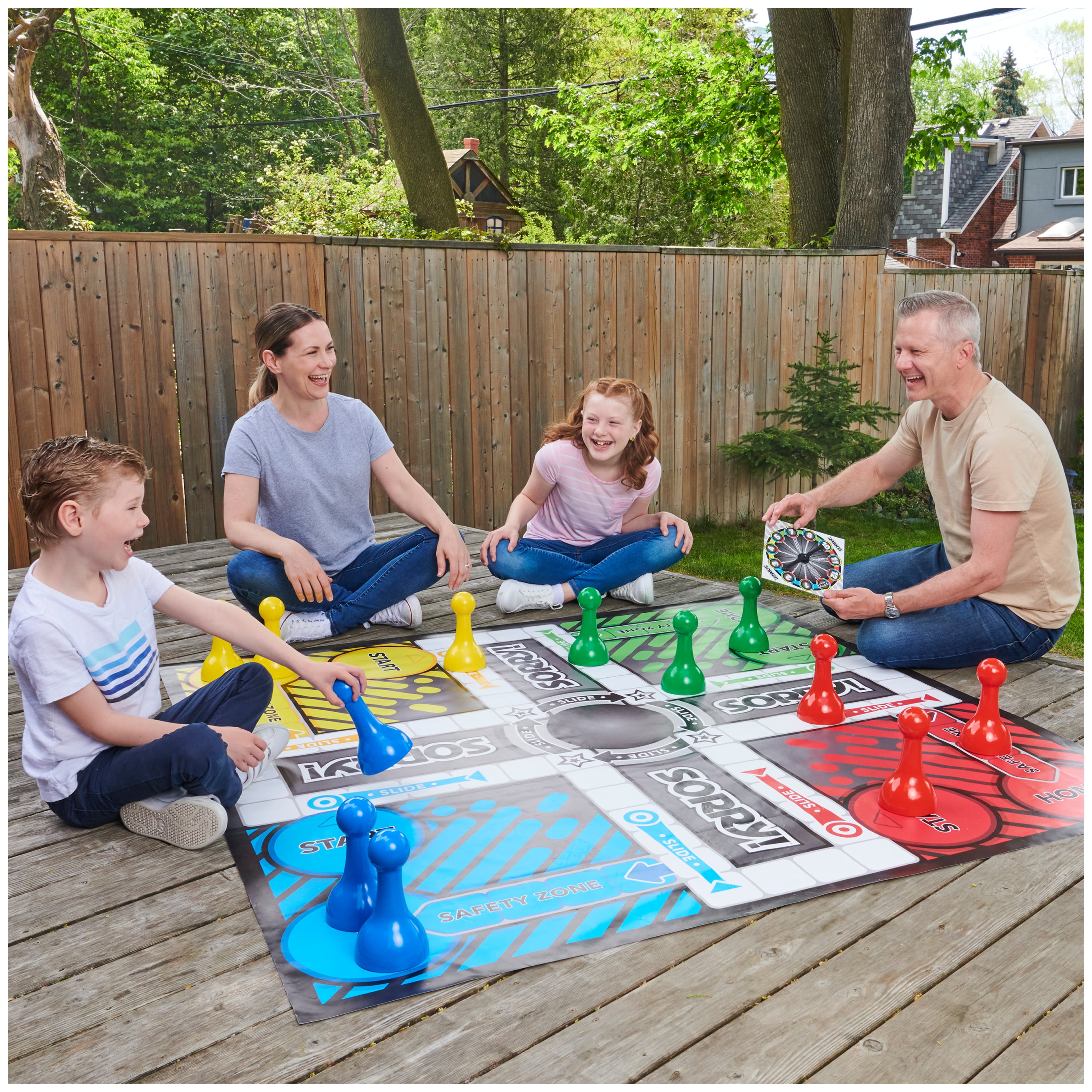 Hasbro Gaming Sorry Giant Edition Board Game Indoor Outdoor 2 to 4 Players