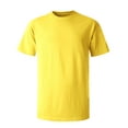 thumbnail image 2 of Ma Croix Men's Crew Neck T-Shirts Solid Short Sleeve Tee (Medium, Yellow), 2 of 5