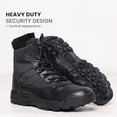 thumbnail image 2 of Mens Side Zip & Lace Up Army Tactical Combat Boots For Work, Security, Motorcycle, 2 of 5