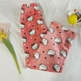 thumbnail image 3 of Pantalones de pijama de Hello Kitty con estampado completo de gato, pantalones de pijama de franela para dormir, pantalones navideños para el hogar, 2XL,color4,L, 3 of 7
