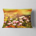 thumbnail image 2 of Designart 12" x 20" Pink Polyester Throw Pillow, 2 of 5