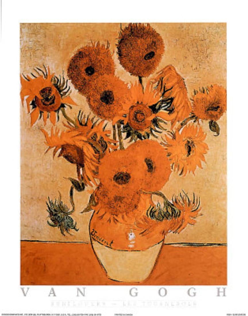 Tournesol Van Gogh Prix Sunflowers Les Tournesols Mini Poster By Vincent van Gogh - 8x10