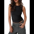 thumbnail image 2 of Chaleco Sin Mangas Sexy de Moda para Mujer, Negro, Talla S, 2 of 8