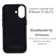 thumbnail image 3 of Blackbrook Funda De Cuero Para Iphone 17 - Arden Funda Delgada Hecha A Mano De Cuero De Plena Flor Compatible Con Magsafe Cámara Y Protección De Pantalla Elegante Caja De Regalo Negro, 3 of 5