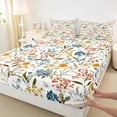 thumbnail image 3 of Castle Fairy Spring Garden Flowers Full Size Sheets 4-Piece for Teens,Vintage Aesthetic Breathable Bed Sheets,Chic Floral Blossoms Lightweight Sheet Sets,Super Cozy Room Decor, 3 of 7