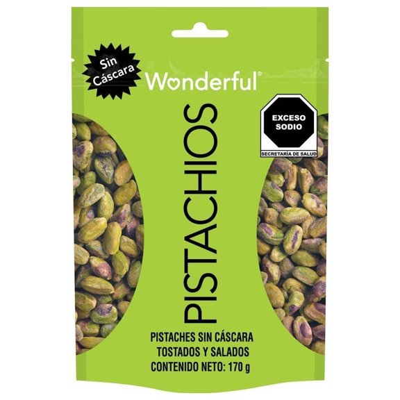 Pistaches Wonderful tostados y salados sin cáscara 170 g