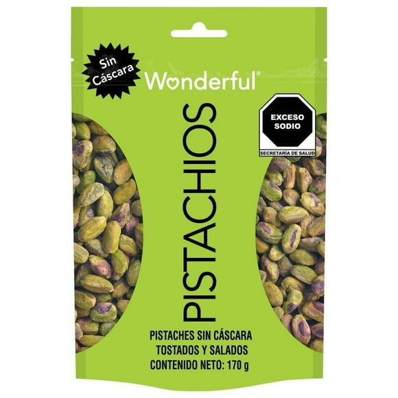 Pistaches Wonderful tostados y salados sin cáscara 170 g