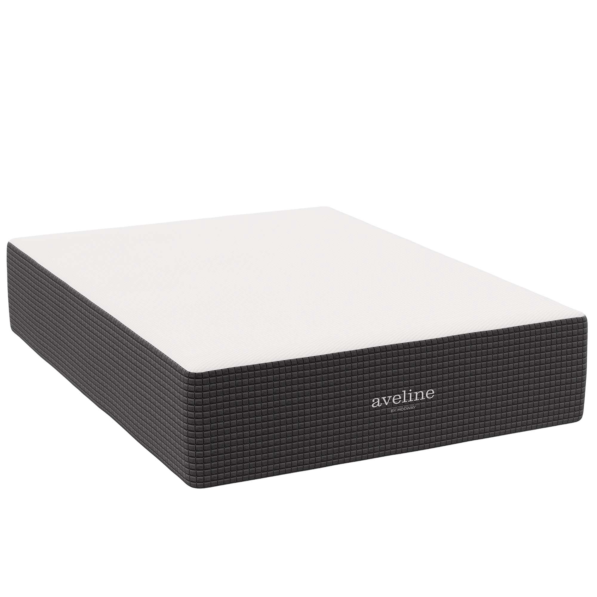 Modway Aveline 16" Modern Style Memory Foam Queen Mattress in White