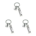 thumbnail image 4 of facefd 1/2/3/5 Drive Safe Keychain Initials Lettering Men Women Boyfriend Husband Key Chain A 3PCS, 4 of 6