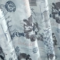 thumbnail image 3 of Mainstays Blue Postal Printed 15 Piece Shower Curtain Set, Polyester, 3 of 5