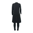 thumbnail image 4 of LovelyWholesale Long Sleeve Spaghetti Strap Rib Knit Cami Drawstring Three Piece Women's Pants Set, 4 of 5