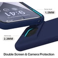 thumbnail image 4 of KOMI for Google Pixel 8 Case, Liquid Silicone Case with 2X Screen Protectors, Full Body Protective Cover, Shockproof, Slim Phone Case, Anti-Scratch Soft Microfiber Lining 6.2", Midnight Blue, 4 of 5