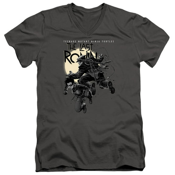 TMNT Teenage Mutant Ninja Turtles, Casey Marie Jones Leaping Adult V-Neck Short-Sleeve T Shirt