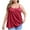 Red1, variant on fatyb Plus Size Tank Tops with Built in Bra for Women Spaghetti Strap Camisole Loose Casual Cami Shirts