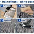 thumbnail image 4 of Cat Litter Mat  Honeycomb Double Layer Litter Box Mat  Urine & Water Proof Cat Litter Catcher Mat  Litter Trapping Mat Washable Easy Clean  Litter Mat Scatter Control, 4 of 6