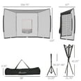 thumbnail image 3 of Soozier Extra Large Softball Baseball Net 17'x10' Hitting Net, Batting Net, Tee & Caddy,, 3 of 9