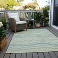 thumbnail image 6 of Addison Rugs Chantille Indoor/Outdoor Transitional Stripes Sage Washable Rectangle Rug, 2'6" x 3'10", 6 of 6