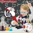 thumbnail image 2 of 1200X Magnification Kids Microscope Science Kit With Prepared Slides And Lab Tools For Scientific Experiments Educational Stem Learning Toy, 2 of 9