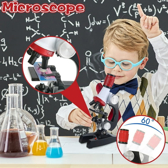 ABPWLY High-definition 1200 Times Microscope Toy Children's Scientific Experiment Educational Toys Clearance Summer Canada Days Children Toys Gift for Kids