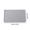 thumbnail image 3 of Silicone Pet Food Tray - Non Slip Pet Dog Cat Bowl Placemat - Feeding Mat - Waterproof Dog Cat Food Mats - For Carpet （Gray）, 3 of 6