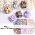 thumbnail image 1 of 5g Nail Art Powder Grain Effect Non-Floating Colorful Winter Woolen Nails Powder Knit Dust for Manicure, 1 of 8