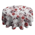 thumbnail image 4 of Pioneer Flower Round Tablecloth 60" X 60",Wrinkle Wipeable Table Cloth for Kitchen Dining Room Picnic Patio Party, 4 of 6