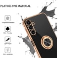 thumbnail image 4 of Daxi for Samsung Galaxy A14 with Ring Stand, 360 Degree Rotation Magnetic Phone Case -Black, 4 of 16