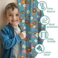 thumbnail image 3 of Blackout Kids Curtains,Pioneer Flower Floral Print Pattern Childrens Insulated Curtains Set Of 2,Bedroom Essentials,Toddler Room Decor 42"x54", 3 of 5