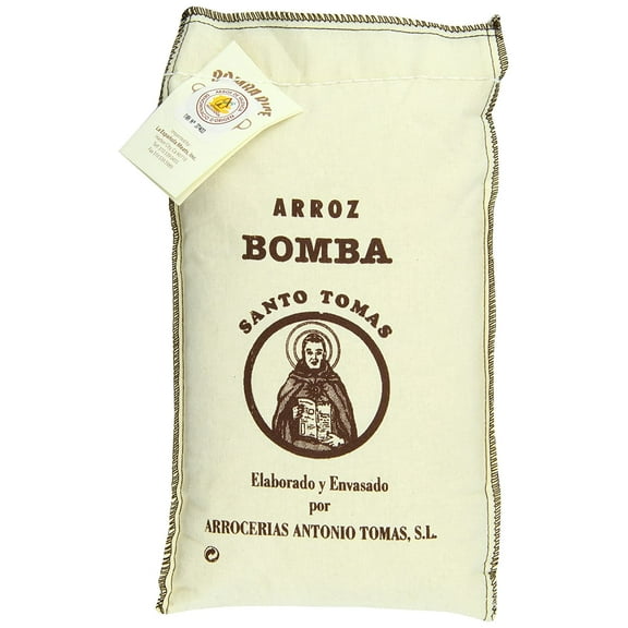 Santo Tomas Bomba Rice D.O. In Textile Bag - 2 kg.