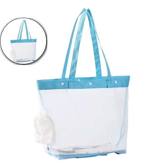 Dvruxg Transparent Nylon Mesh Cat Carrier Bag – Foldable, Ventilated Pet Travel Bag for Cats, 26.3x12.6x7in – Portable & Washable Handheld Pet Cage with Adjustable Drawstring & Safety Strap