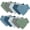 Muslin Blue Set, variant on Baby Bandana Drool Bibs for Boys Girls,Super Absorbent Triangle Baby Bibs for Drooling and Teething,100% Cotton Soft for Infant,Newborn 12Pack