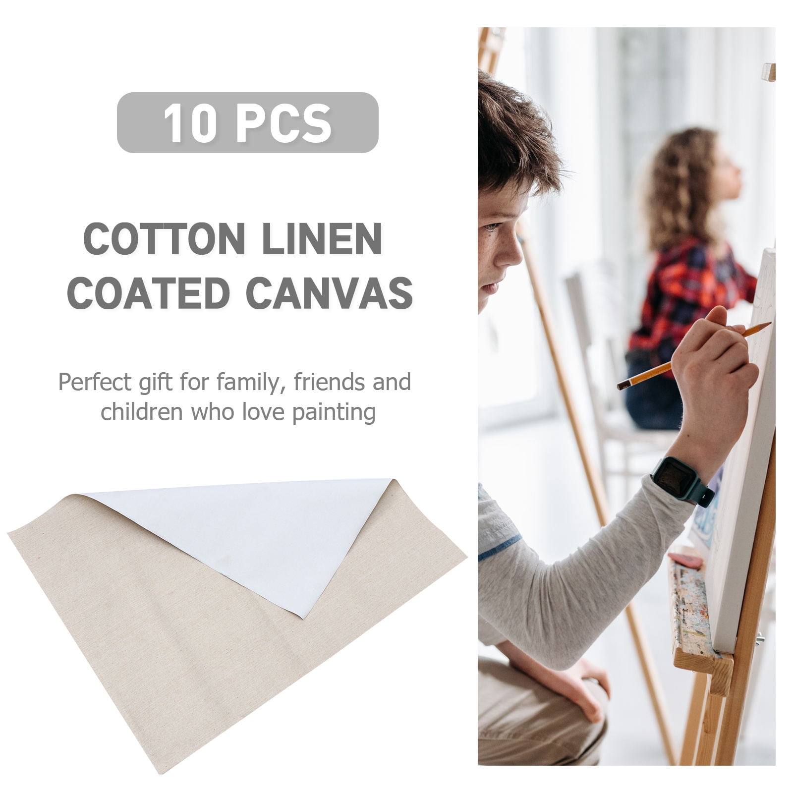 WRISTBIQUE Home Decoration Drawing Canvas Cotton Blank Canvas 10 Sheets