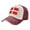Dark Red, variant on Danish Flag Baseball Cap Distressed Adjustable Vintage Cotton Denim Hat for Women Men