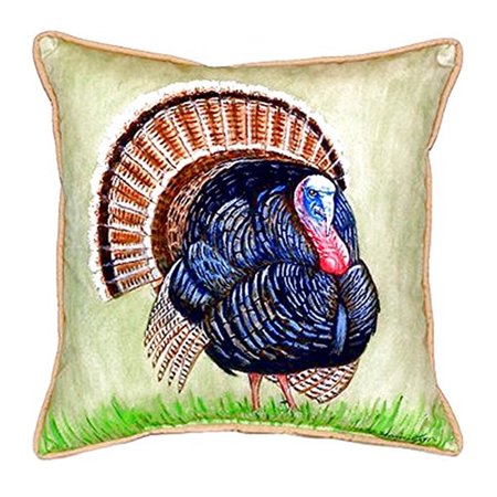 Betsy Drake Interiors Wild Turkey Indoor/Outdoor Throw Pillow
