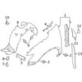 thumbnail image 2 of New Genuine Nissan Cover-Front Fender,Rh 668944BA1A / 66894-4BA1A OEM, 2 of 10