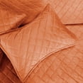 thumbnail image 7 of Home Soft Things 5 Piece Velvet Quilted Bedspread Set - Burnt Orange - Oversize King (122" x 106"), 7 of 7