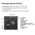 thumbnail image 4 of 18" Powered PA Subwoofer with Class-D Amp, XLR/RCA Inputs, High-Pass Output, 40–160Hz Crossover, 4 of 6