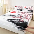 thumbnail image 3 of Castle Fairy Female Men Japanese Style Twin Sheet Sets,Floral Sakura Bedding, 3 of 7