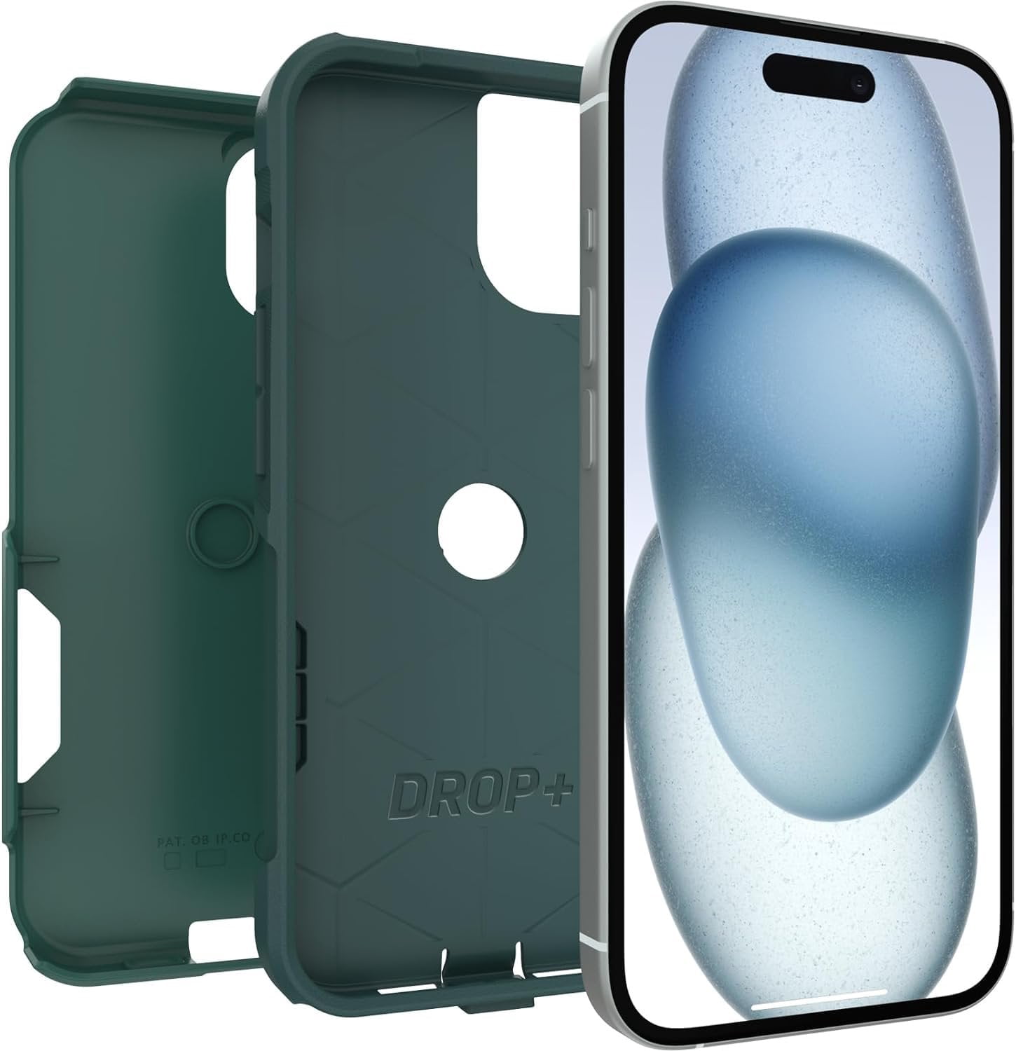 OtterBox iPhone 15, iPhone 14, & iPhone 13 Only - Commuter Series Case - Get Your Greens - Slim & Tough - Pocket-Friendly - with Port Protection - Non-Retail Packaging