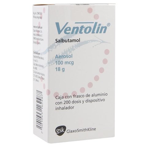 Ventolin aerosol bucal 200 dosis