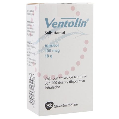 Ventolin aerosol bucal 200 dosis