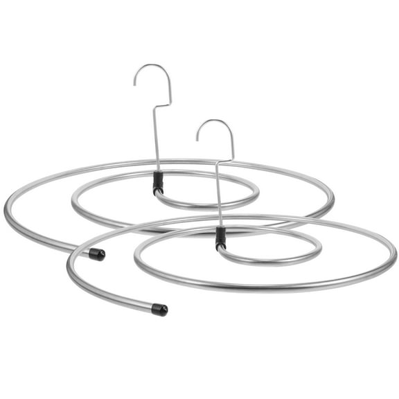 Pawsdot 2Pcs Spiral Design Laundry Drying Rack Stainless Steel for Friends Use