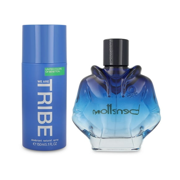 Z4 SET BENETTON WE ARE TRIBE 2PZS 90ML EDT SPRAY/ DESODORANTE 150ML SPRAY